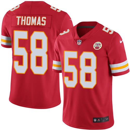 Nike Chiefs #58 Derrick Thomas Red Team Color Men's Stitched NFL Vapor Untouchable Limited Jersey